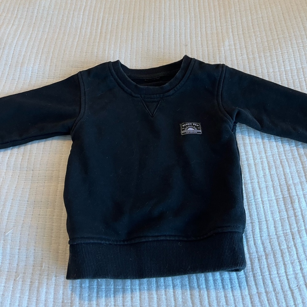 Binky Brothers Black Sweatshirt 3 - 6 months